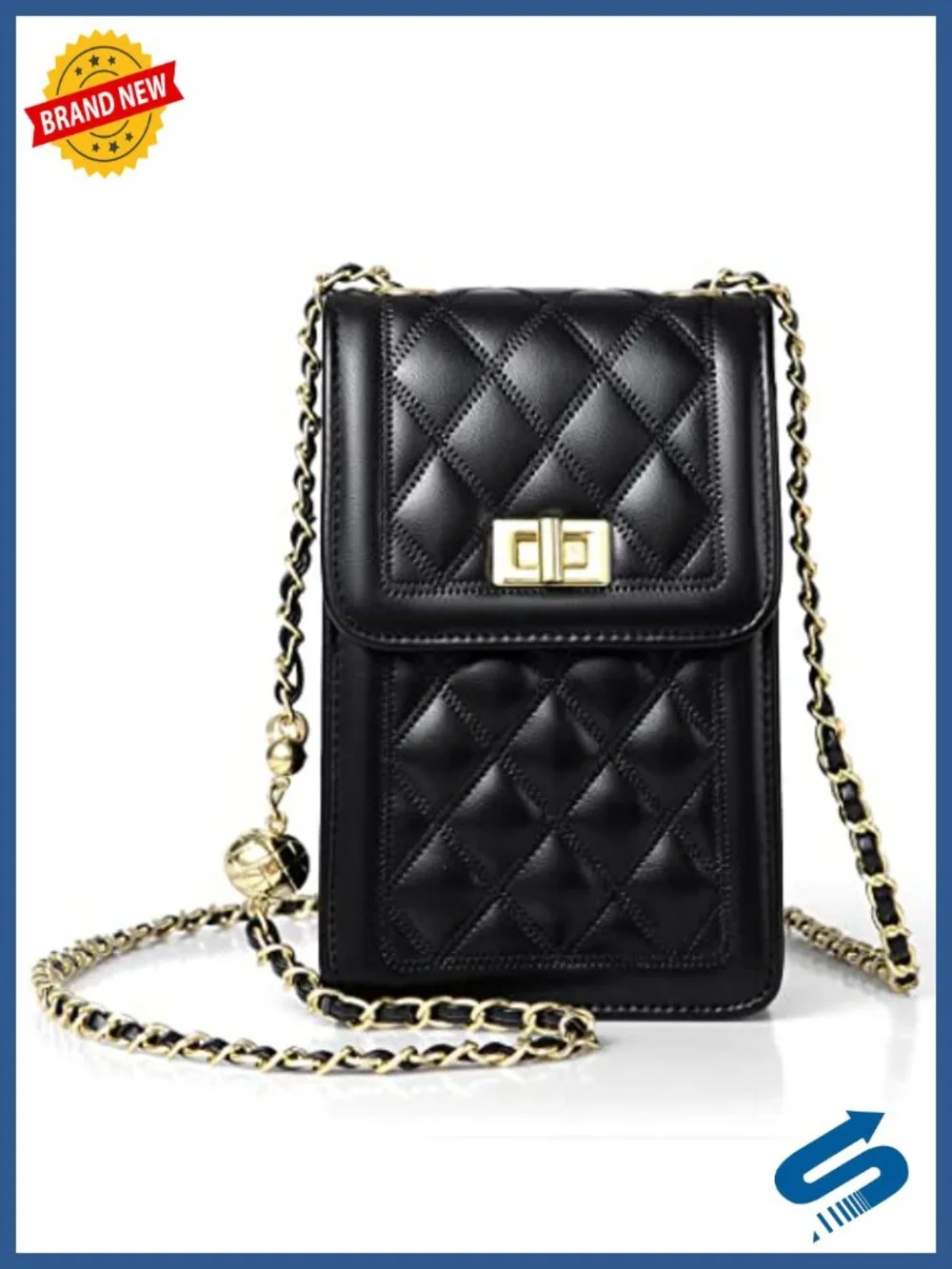 Women's Crossbody Cell Phone Purse Mini Messenger Shoulder Handbag Wallet Faux